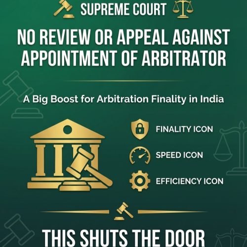 Supreme Court: No Review or Appeal Against Appointment of Arbitrator
